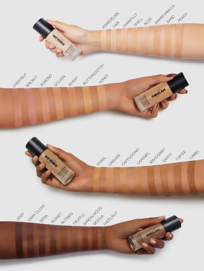 Full Coverage Foundation Makeup Long Lasting Waterproof Matte Dewy Liquid Foundation - Golden