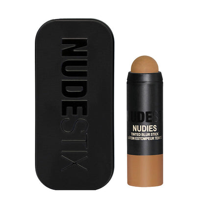 Nudestix Nudies Tinted Blur Foundation Stick, Matte Cream Powder Multitask Makeup to Tint, Blur, Blot Skin and Sculpt Face, Lightweight, Natural Matte Finish, 0.2 Fl Oz (6.2 G)