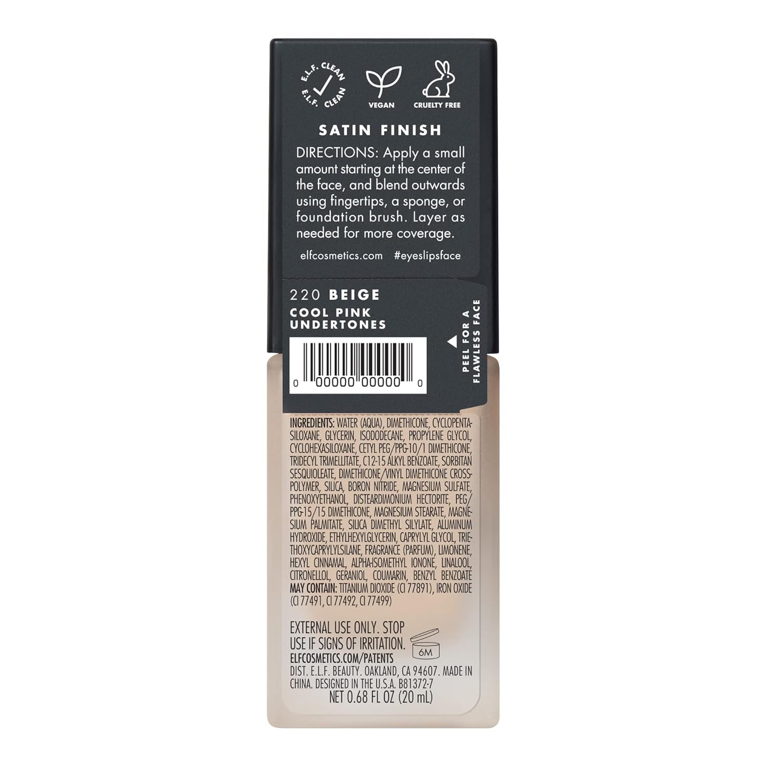 Flawless Finish Foundation, Improves Uneven Skin Tone, Lightweight, Medium Coverage & Semi-Matte, Vegan & Cruelty-Free, Beige 0.68 Fl Oz