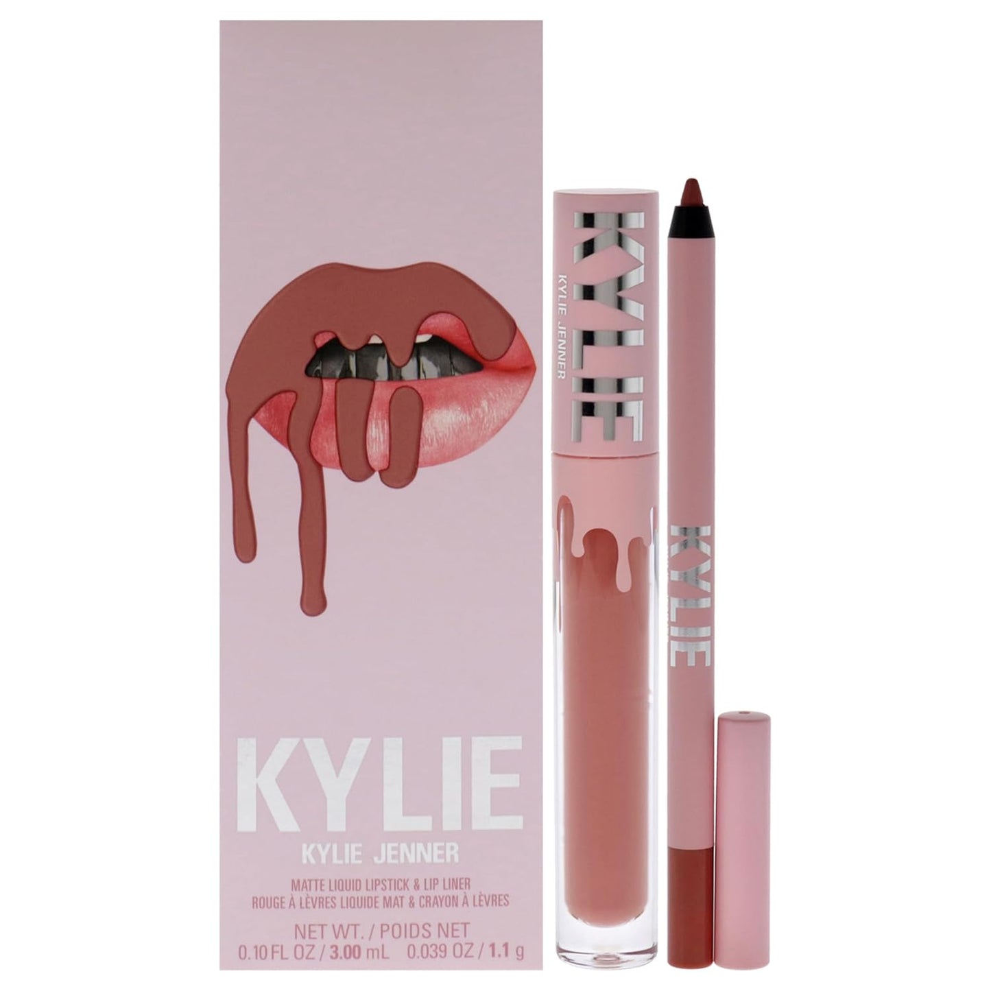 Matte Lip Kit - 802 Candy for Women - 2 Pc 0.10 Oz Matte Liquid Lipstick, 0.03 Oz Lip Liner